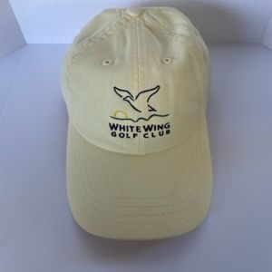 White Wing Gold Club Baseball Hat Cap